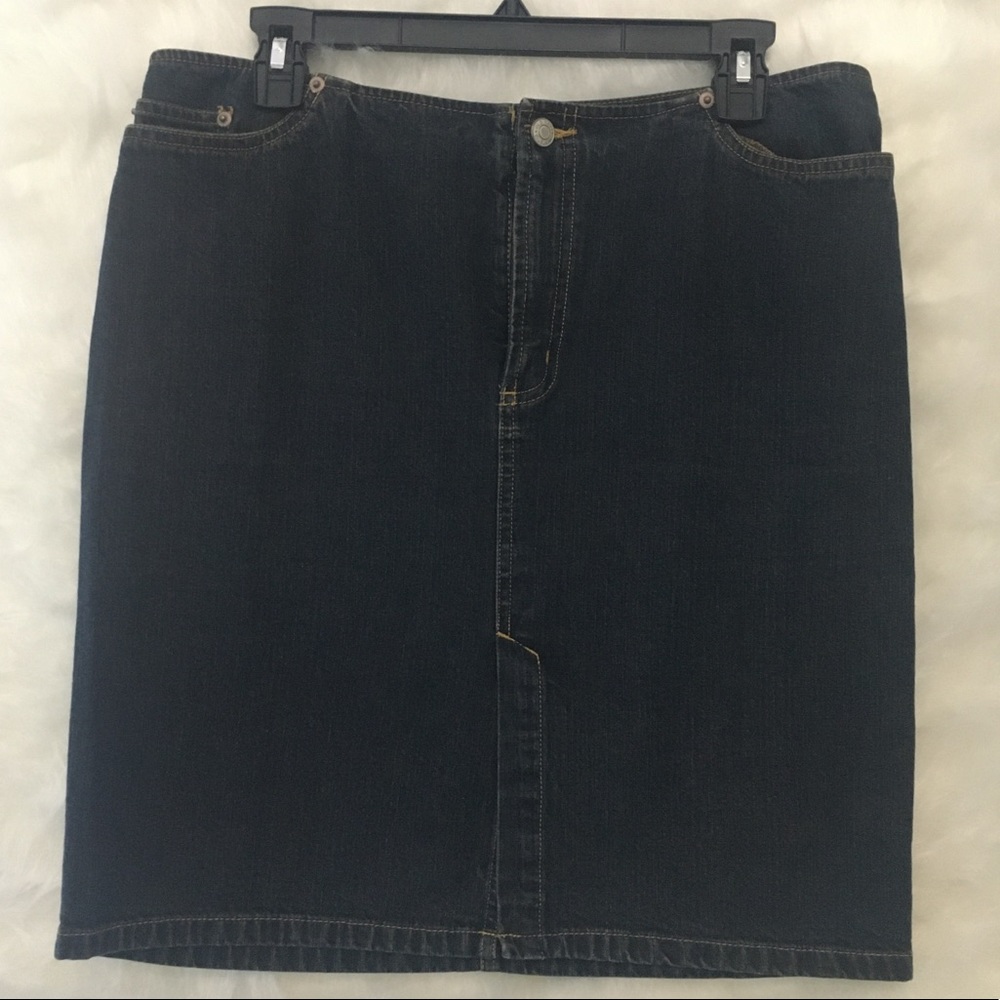 Jean knee Ht skirt